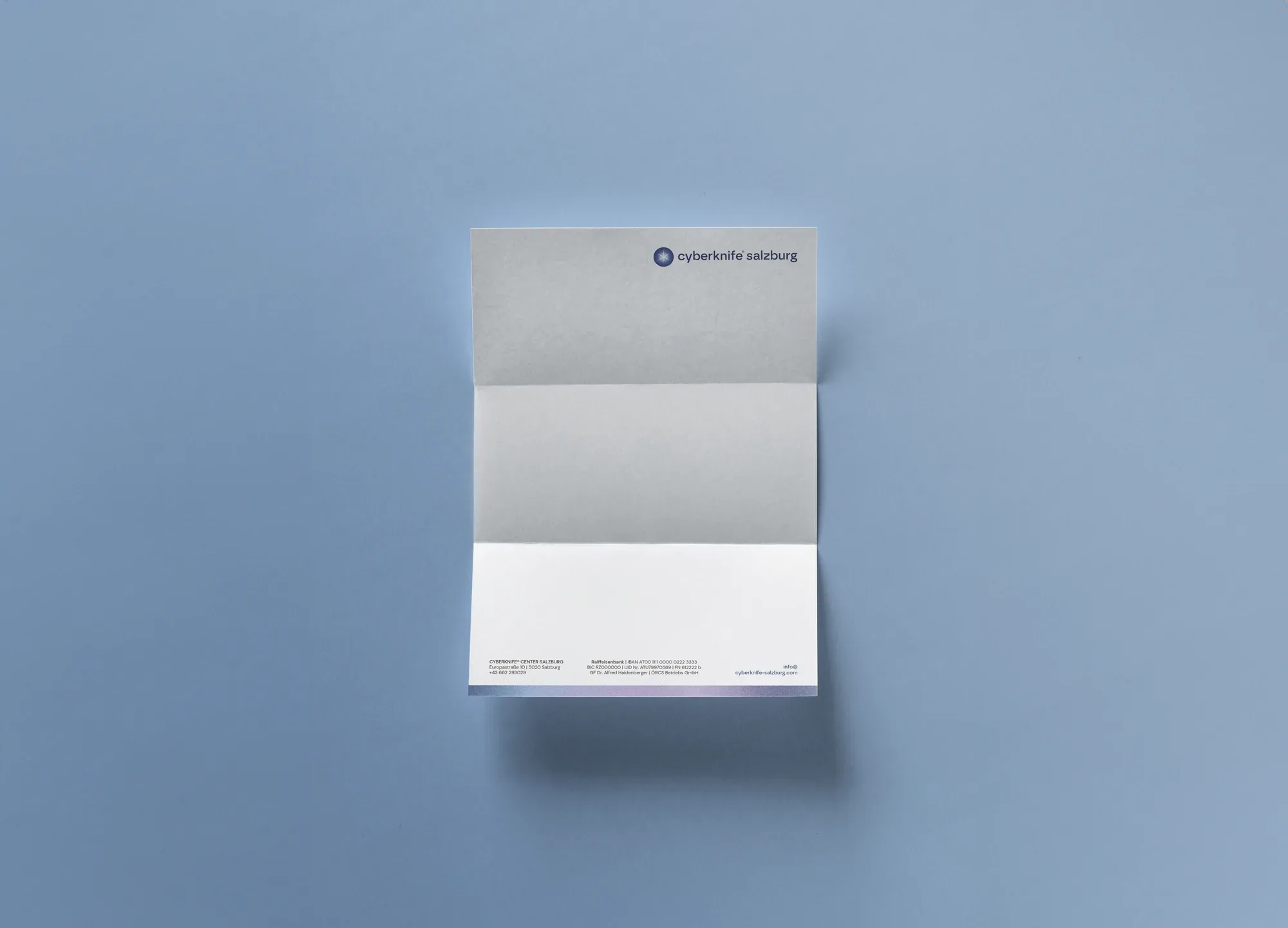 Briefpapier von Cyberknife Salzburg