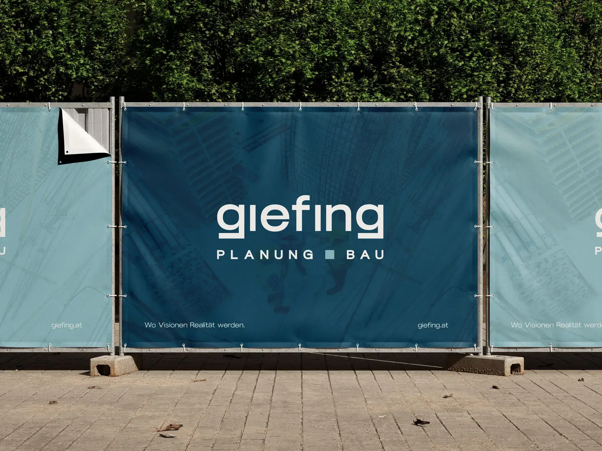 Bauzaunbanner von giefing. Planung & Bau
