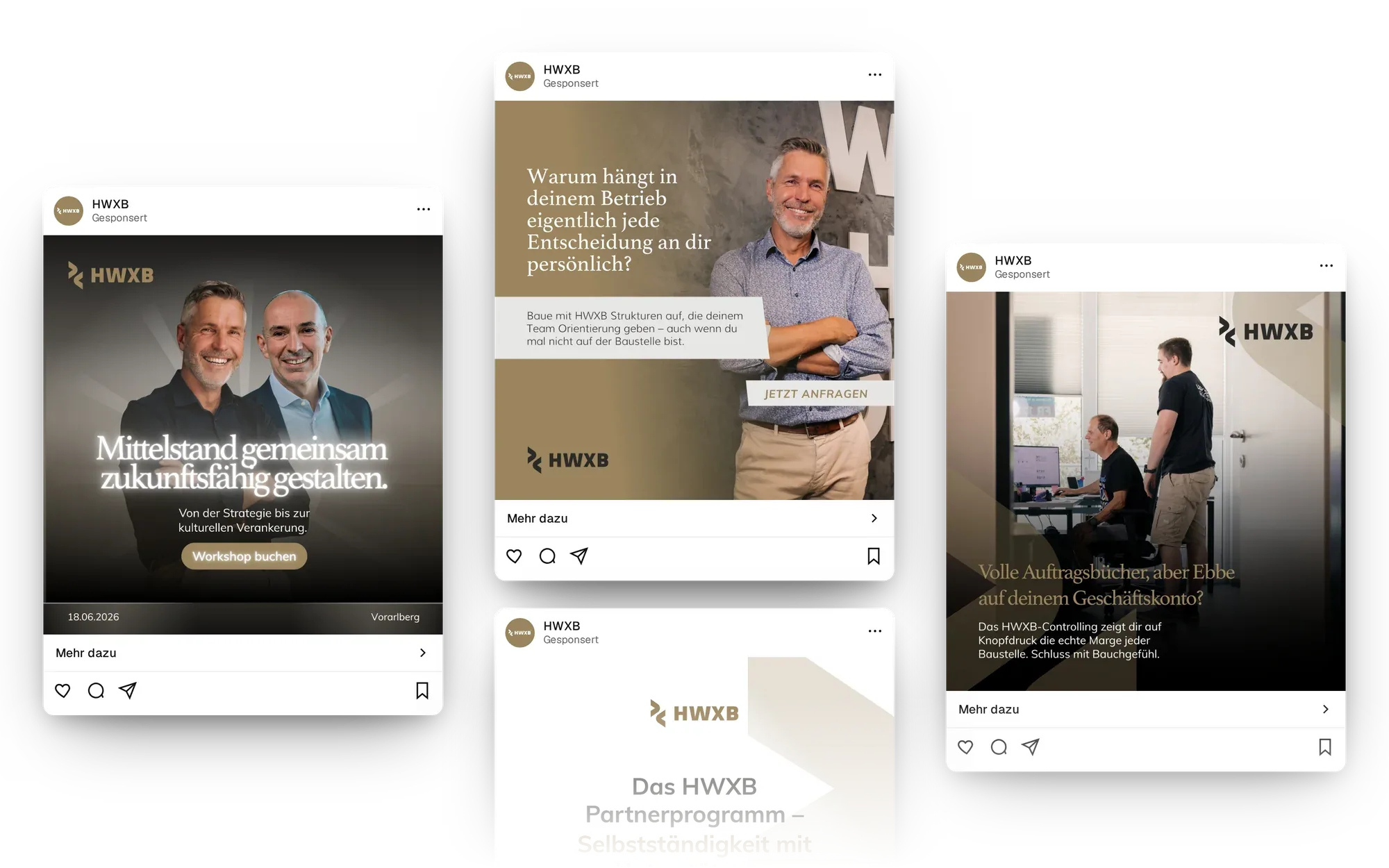 Werbe- und Social-Media-Anzeigen von HWXB als Feed-Beiträge