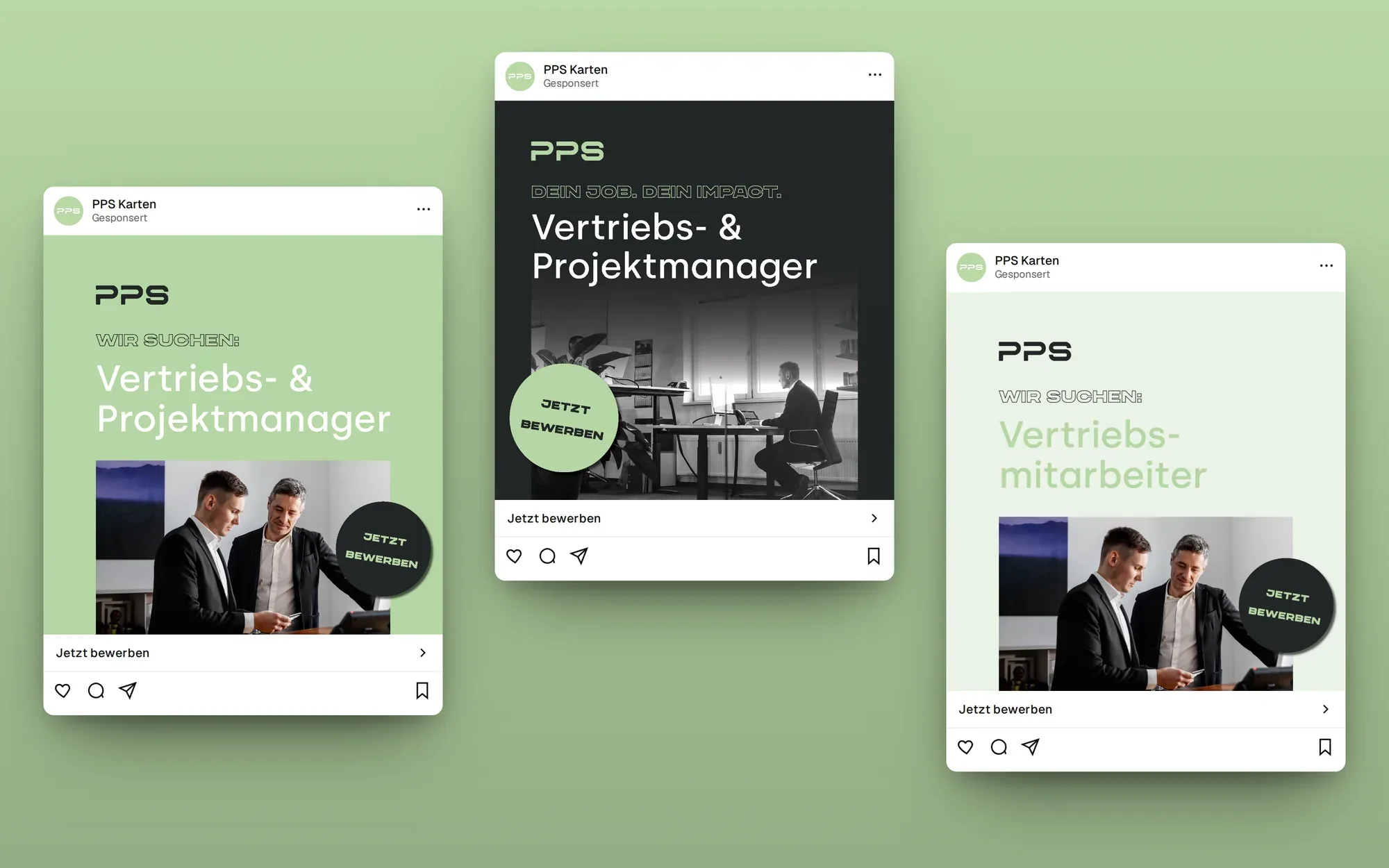 Recruiting-Anzeigen von PPS als Feed-Beiträge