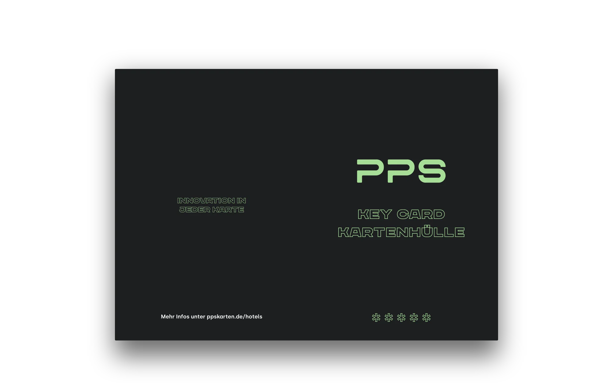 Kartenhülle für Hotel-Keycards von PPS
