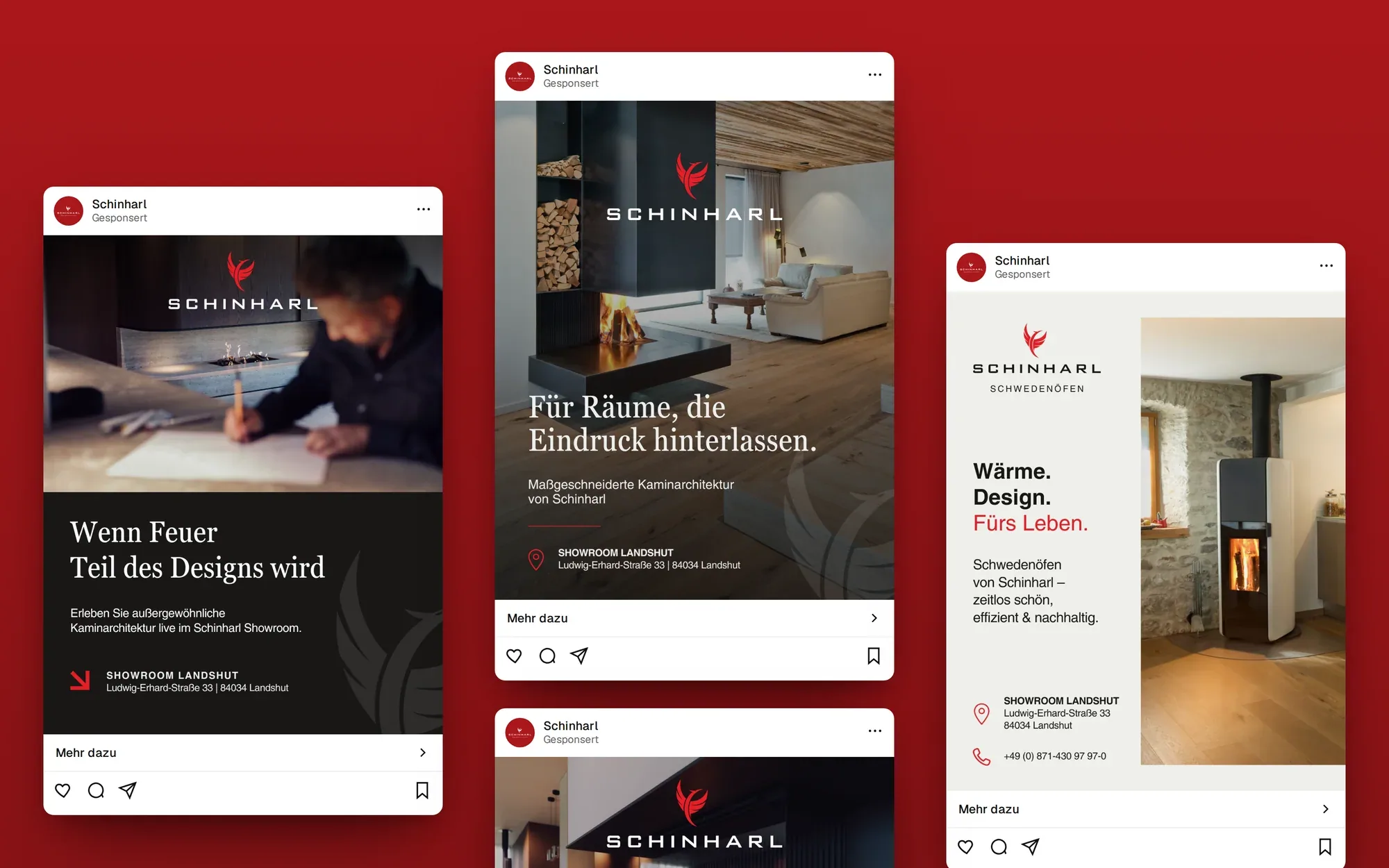 Werbe- und Social-Media-Anzeigen von Schinharl als Feed-Beiträge